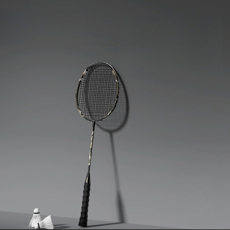 Badminton Raket - Rakieta do badmintona karbonowo-grafitowa, lekka, profesjonalna,