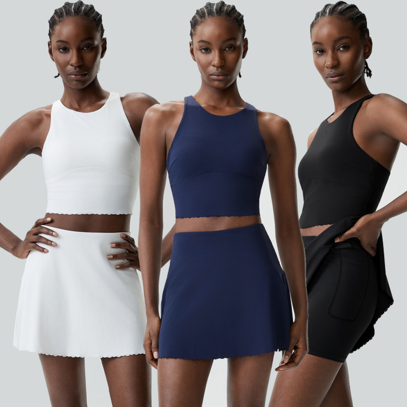 Badminton Outfit - Odzież sportowa damska, zestaw do tenisa,